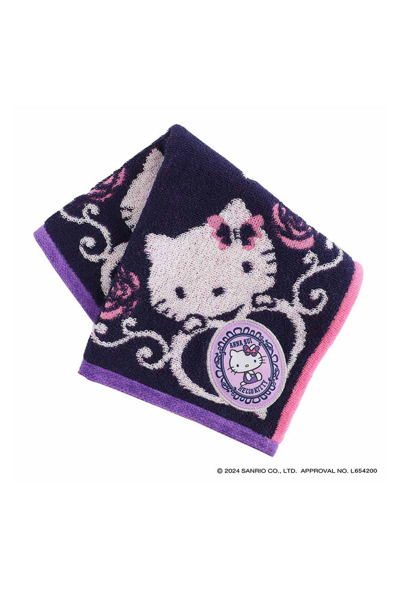 [HELLO KITTY 50th] Applique large-format towel handkerchief