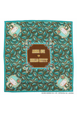 [HELLO KITTY 50th] Large size leaf print handkerchief