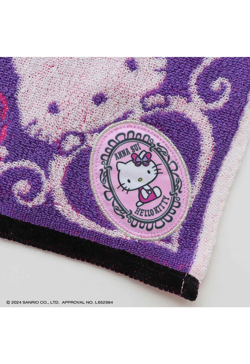 [HELLO KITTY 50th] Applique large-format towel handkerchief