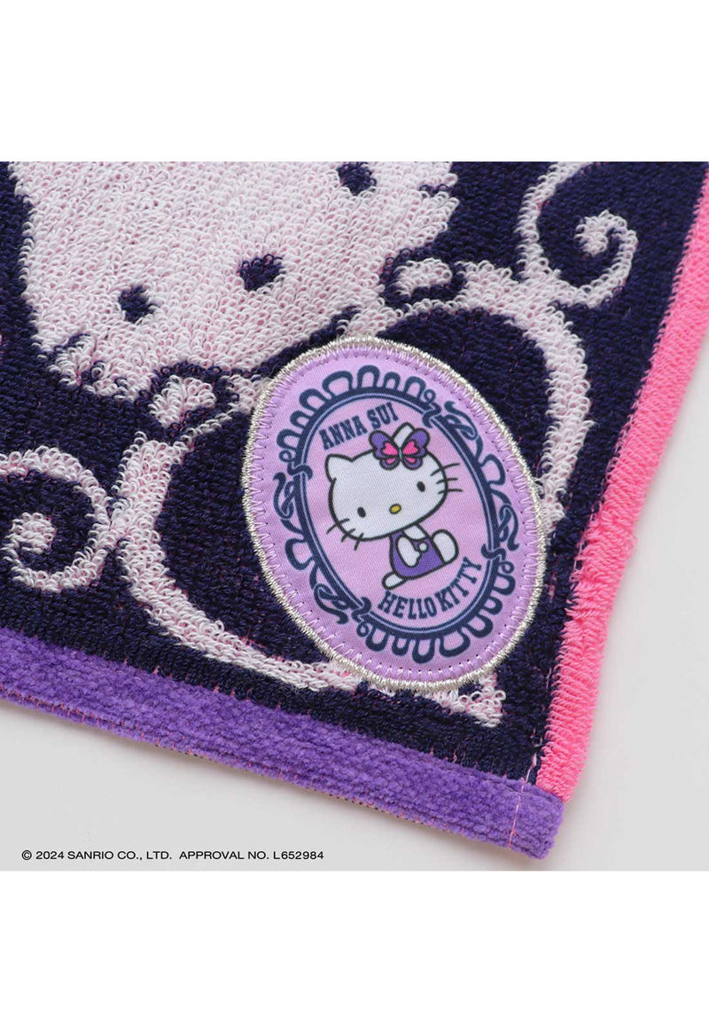 [HELLO KITTY 50th] Applique large-format towel handkerchief