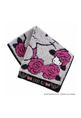 [HELLO KITTY 50th] Rose pattern towel handkerchief