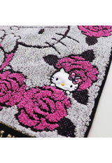 [HELLO KITTY 50th] Rose pattern towel handkerchief