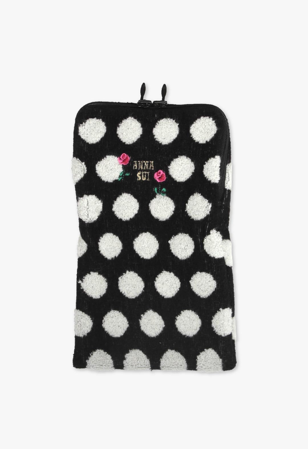 ローズドット ファスナー付きタオル