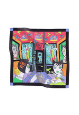 [ANNA SUI × Mick Itya] Print Handkerchief Midnight Tea Party