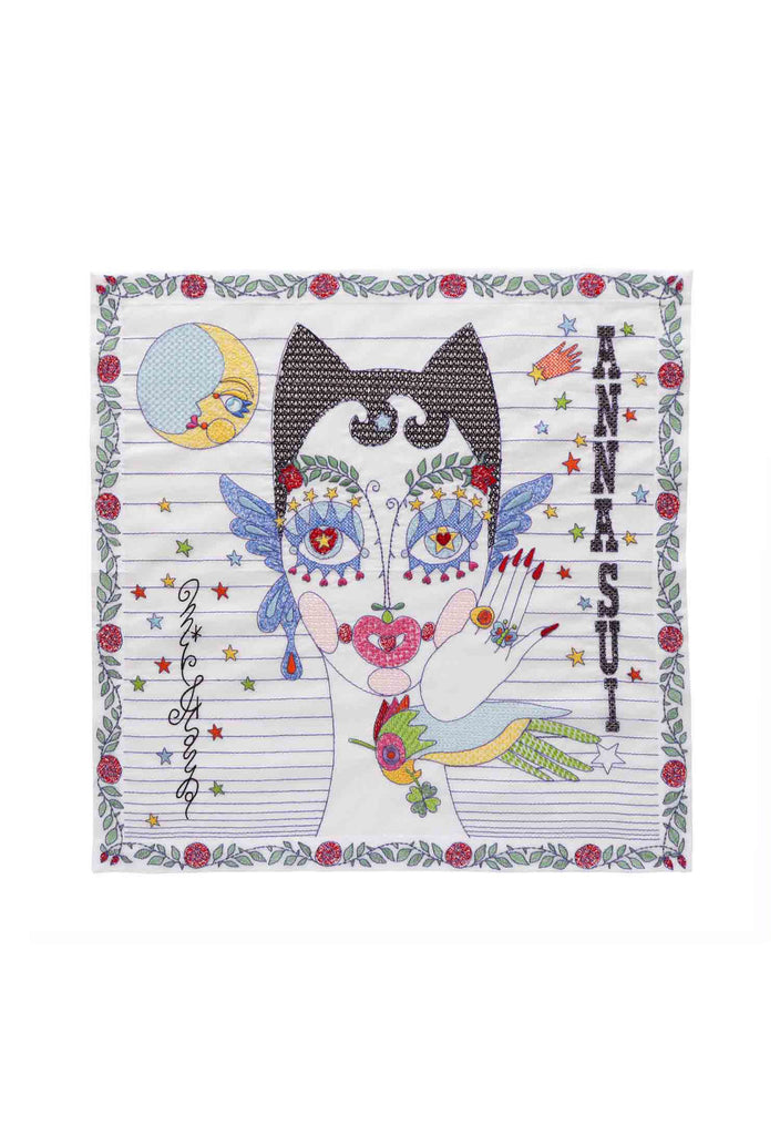 [ANNA SUI × Mick Ithaya] Embroidery Handkerchief MicDoll