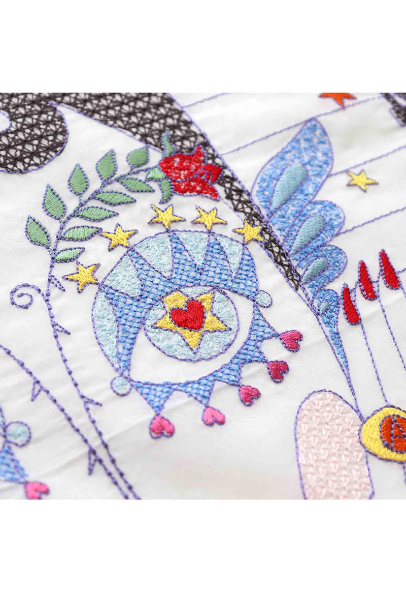 [ANNA SUI × Mick Ithaya] Embroidery Handkerchief MicDoll