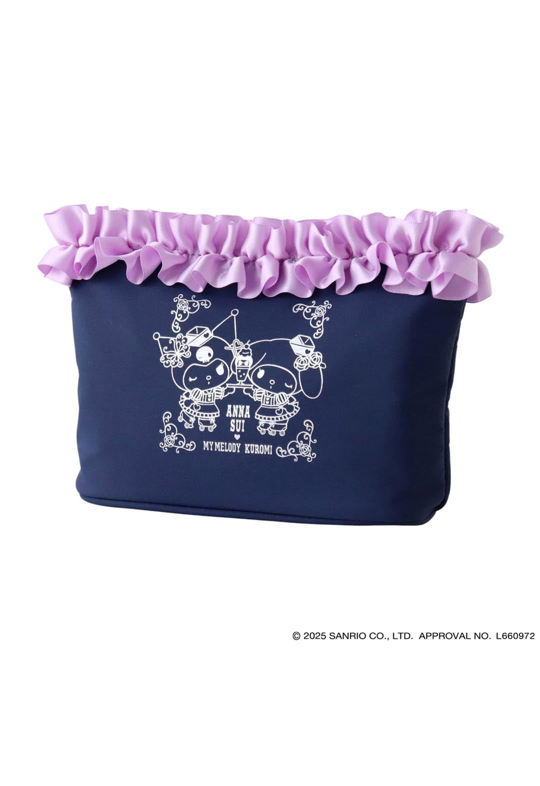 [My Melody Kuromi x ANNA SUI] Frilled Pouch