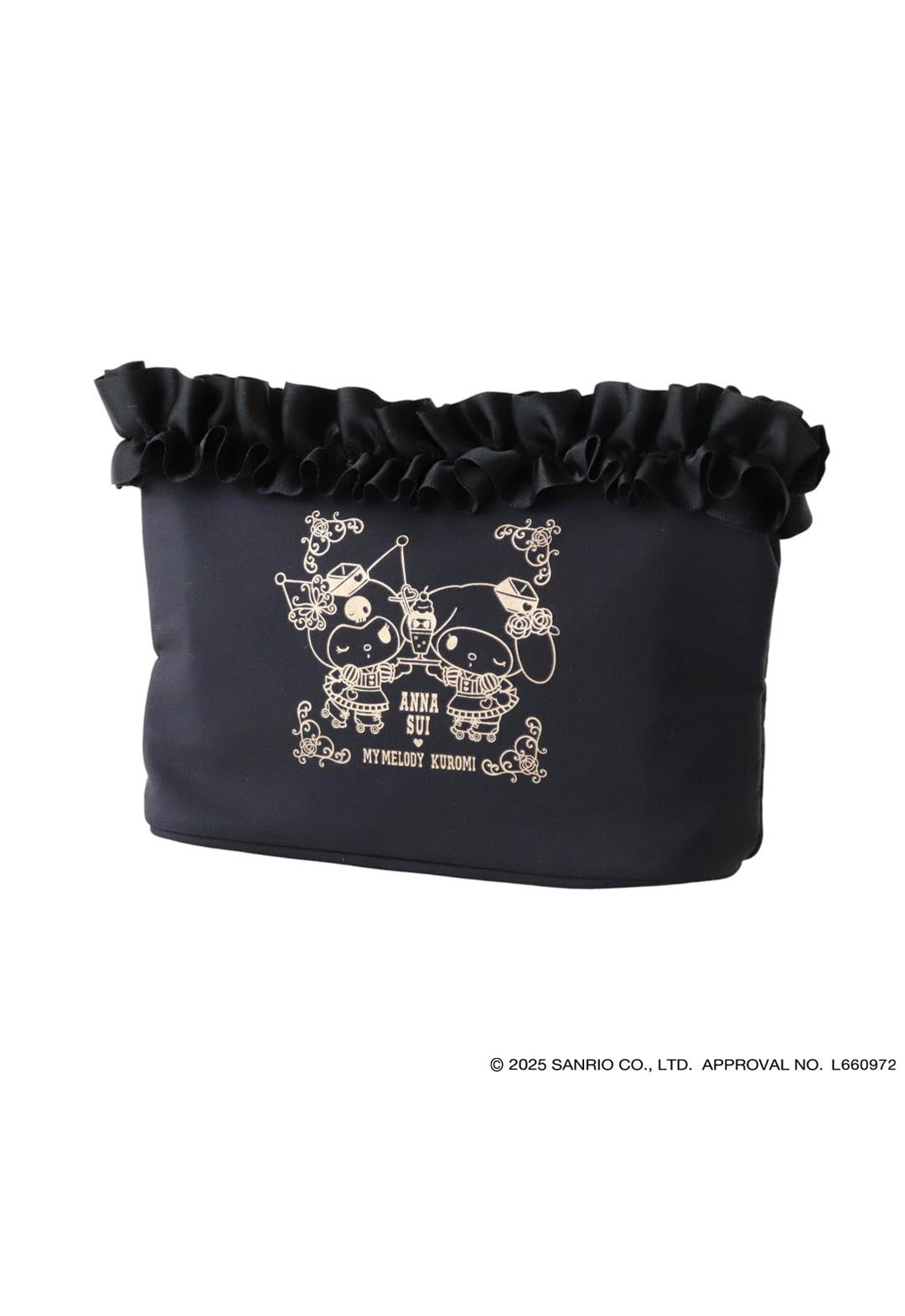 [My Melody Kuromi x ANNA SUI] Frilled Pouch