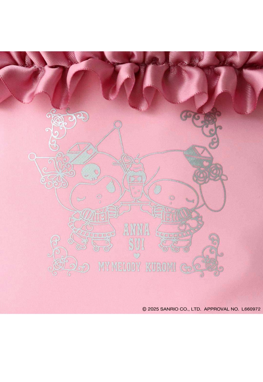 [My Melody Kuromi x ANNA SUI] Frilled Pouch
