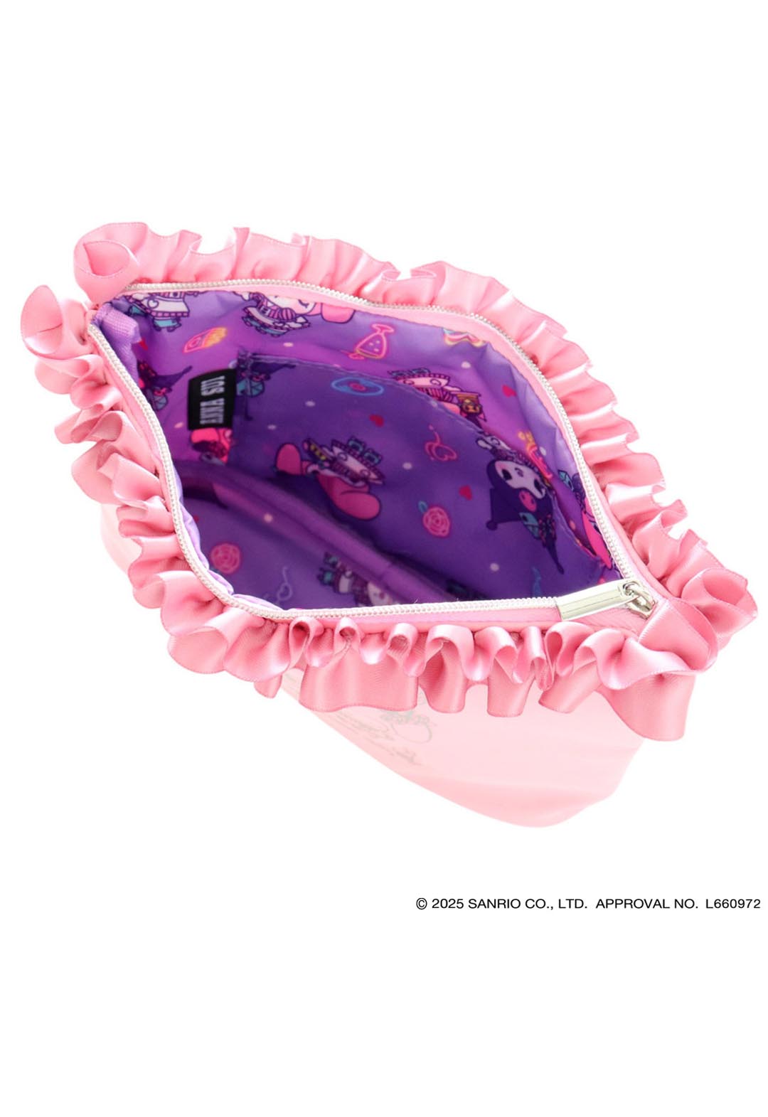 [My Melody Kuromi x ANNA SUI] Frilled Pouch