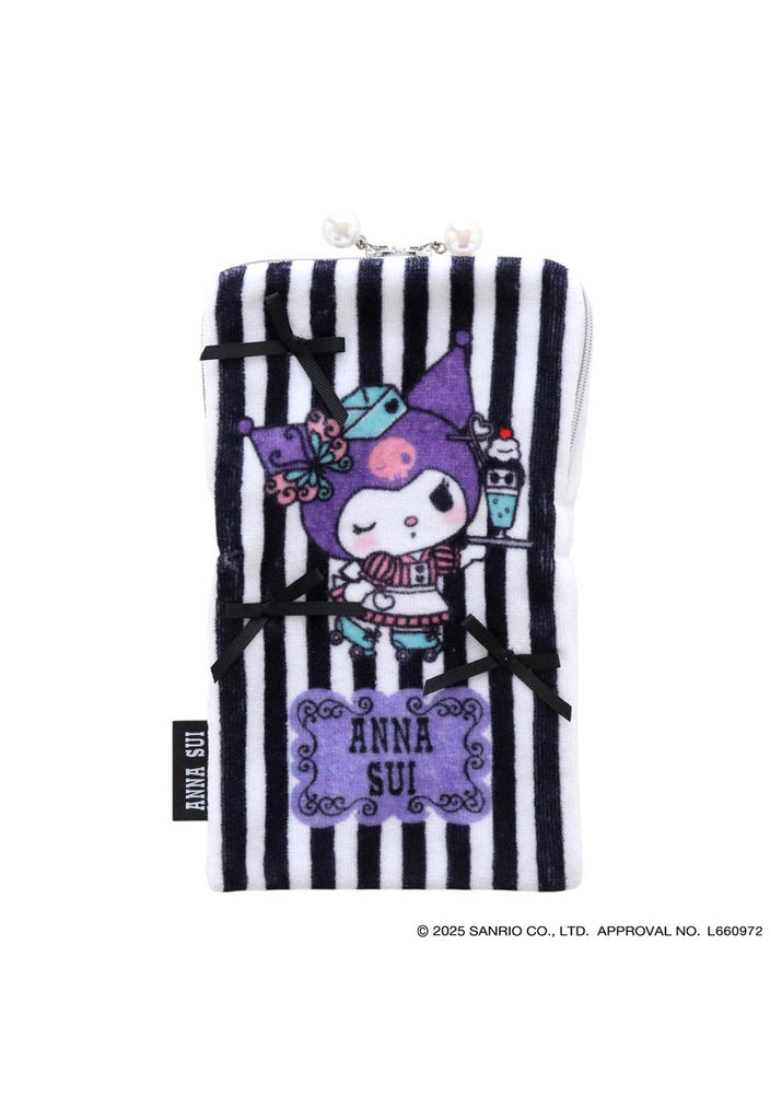 【マイメロディ・クロミ×ANNA SUI】ファスナー付きタオル（パープル）