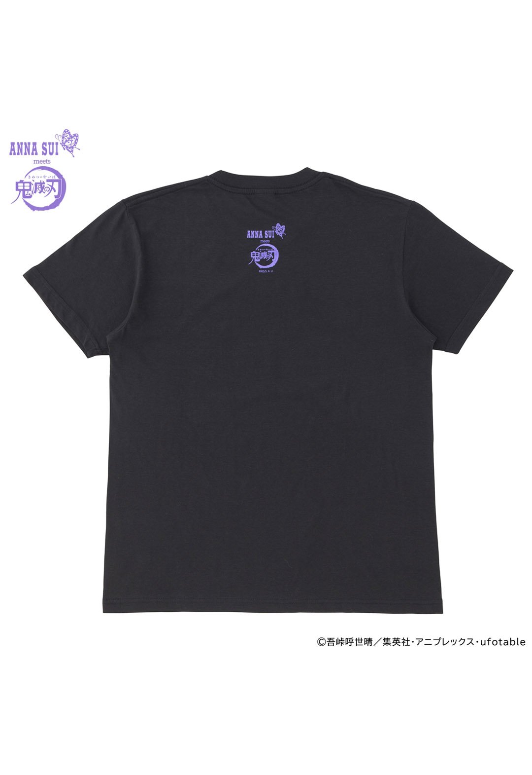 Demon Slayer× ANNA SUI Logo T-Shirt Butterfly Sisters