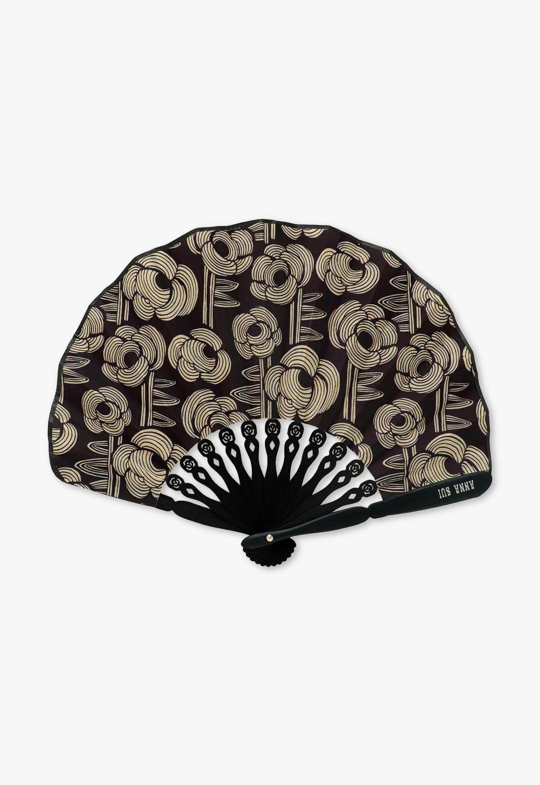 带收纳盒的折叠扇（玫瑰色）