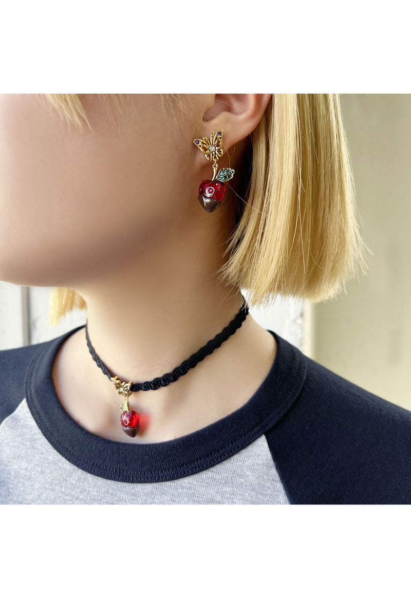 Strawberry motif choker