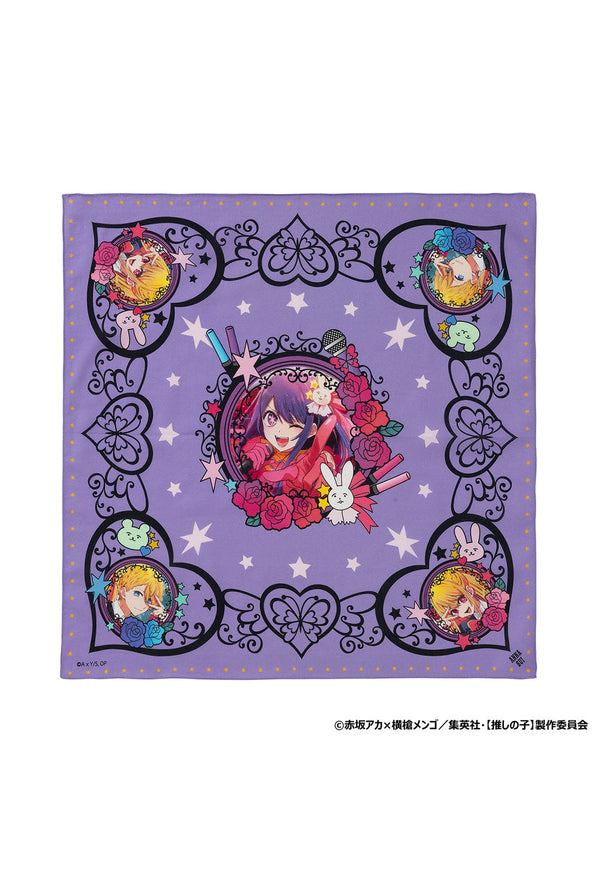&lt;Reserved products delivered sequentially from late July to August 2024&gt;&gt;&gt; [Poshoshi] × ANNA SUI Print Handkerchief (Eye × Aqua × Ruby)