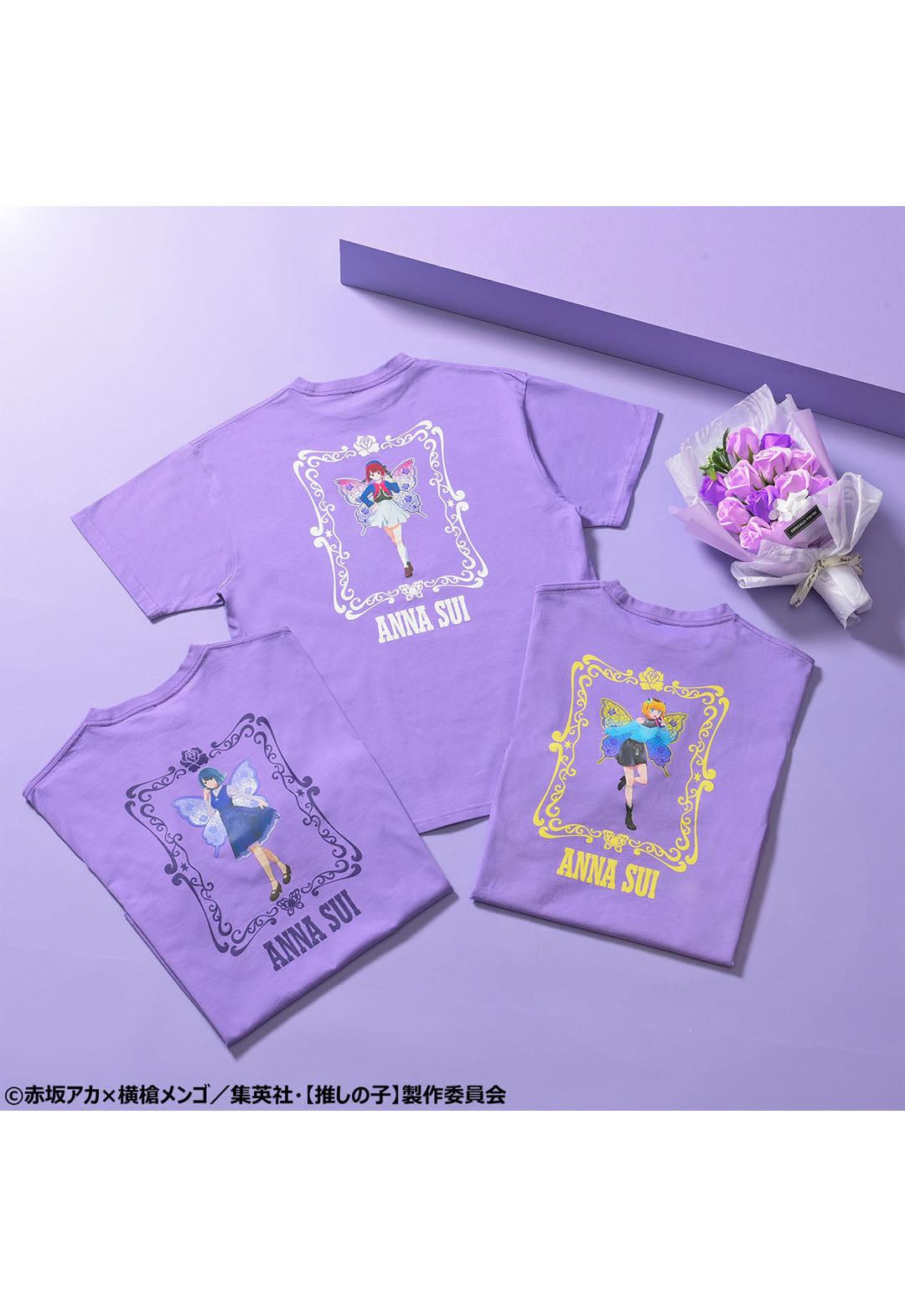 [Oshinoko] x ANNA SUI 角色T卹（有馬假名）