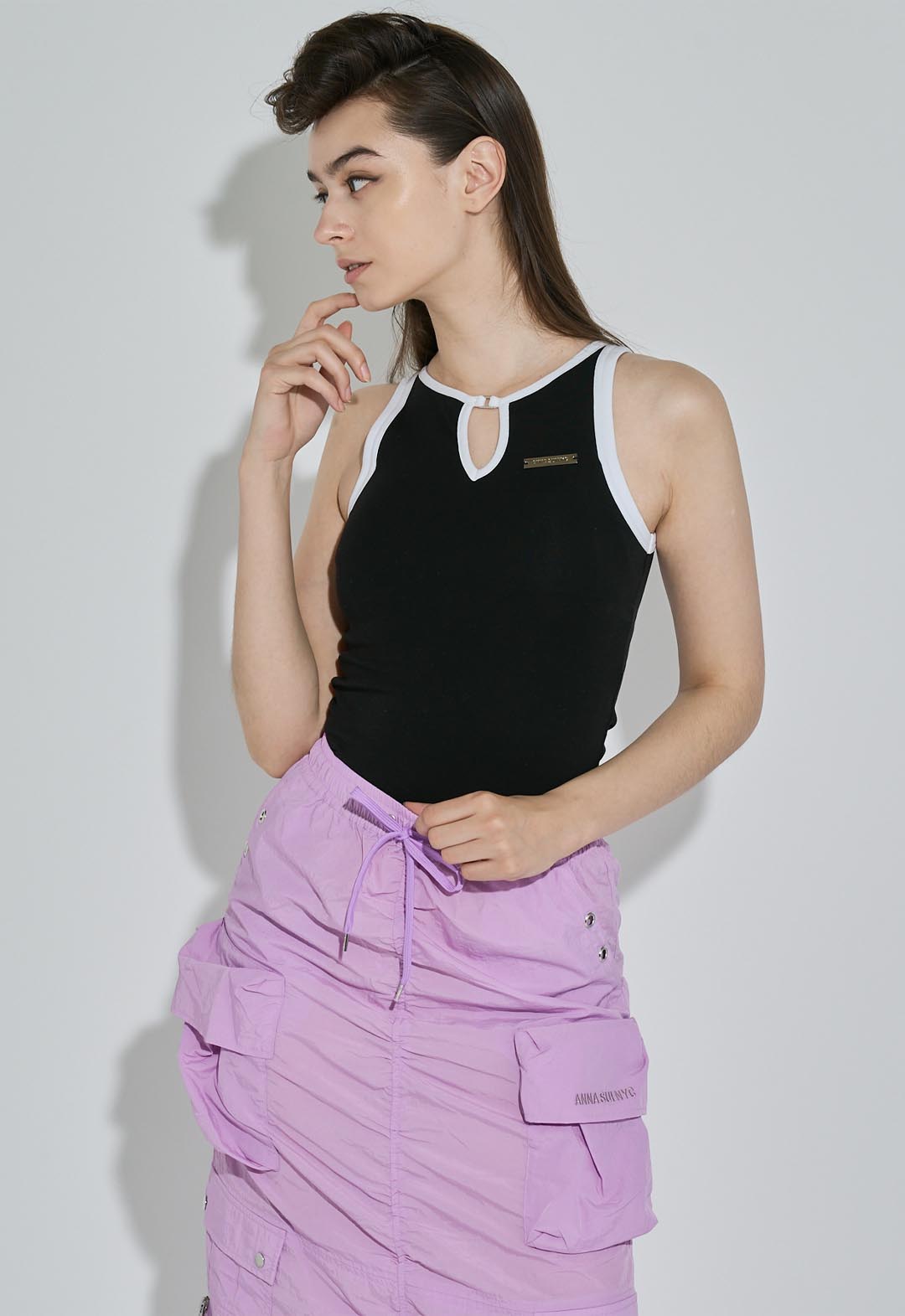 Hole Cut Tank Top