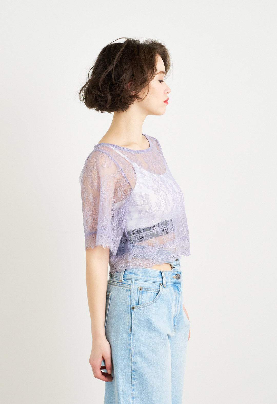 Botanical Mochie Flakes Cropped Tops