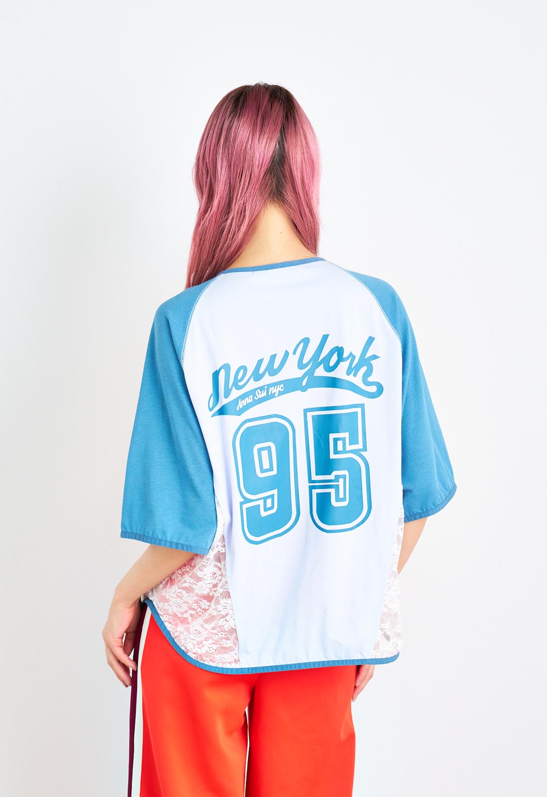 Lace docking double zip shirt