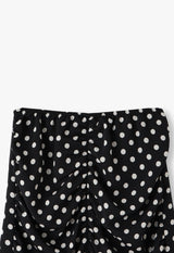 POLKA DOT RUCHED SKIRT