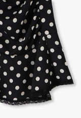 POLKA DOT RUCHED SKIRT