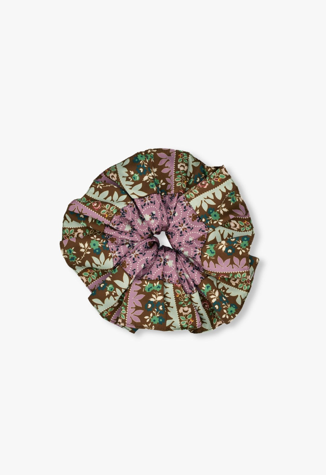 ROSEBUD WALLPAPER SATIN SCRUNCHIE