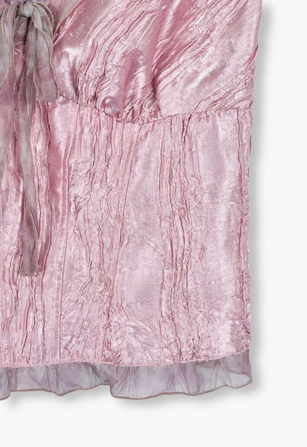 缎面蝴蝶结上衣