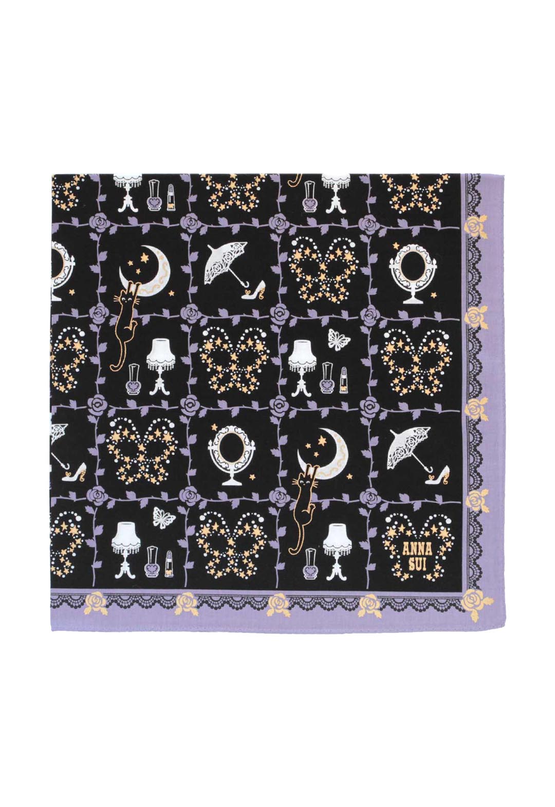 ブティック柄プリントハンカチ