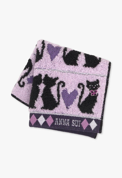 アナ スイ（ANNA SUI）キャット&ハートミニタオル | ねこ 猫 ギフト