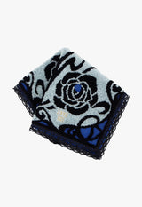 Rose Lame Pile Towel Handkerchief