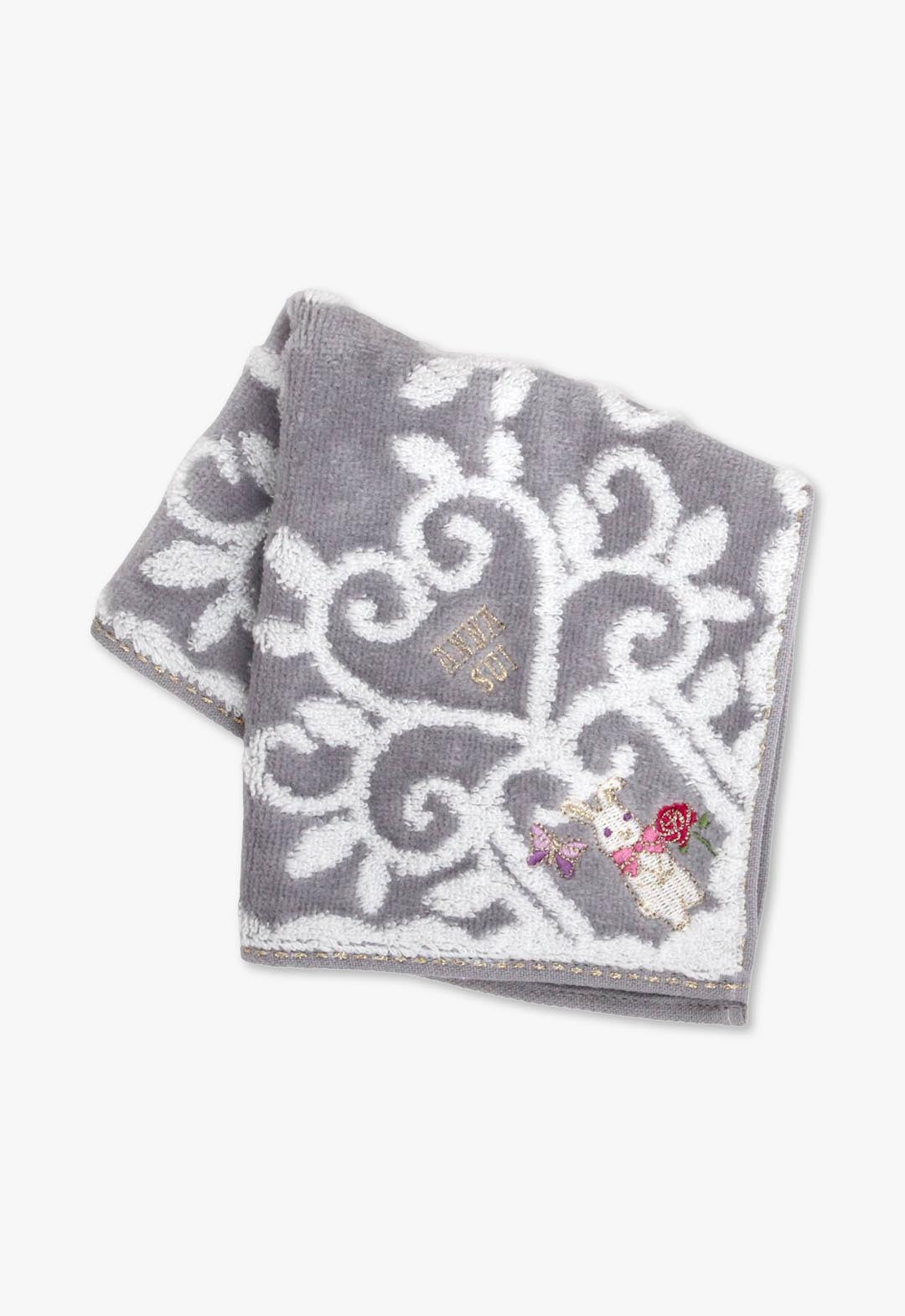 アニマル刺繍タオル ウサギ