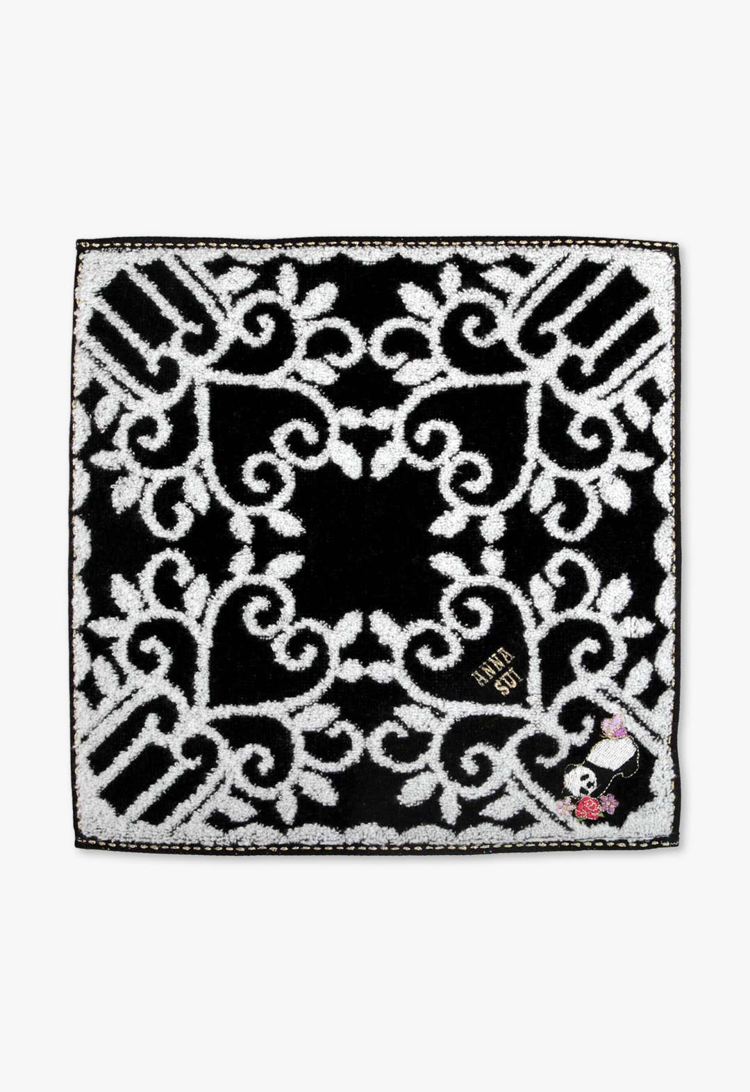 アナ スイ（ANNA SUI）アニマル刺繍タオル パンダ | ローズ バラ ギフト
