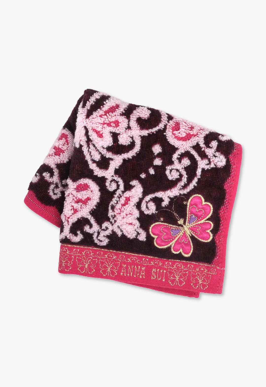 バタフライ&ハートタオルハンカチ