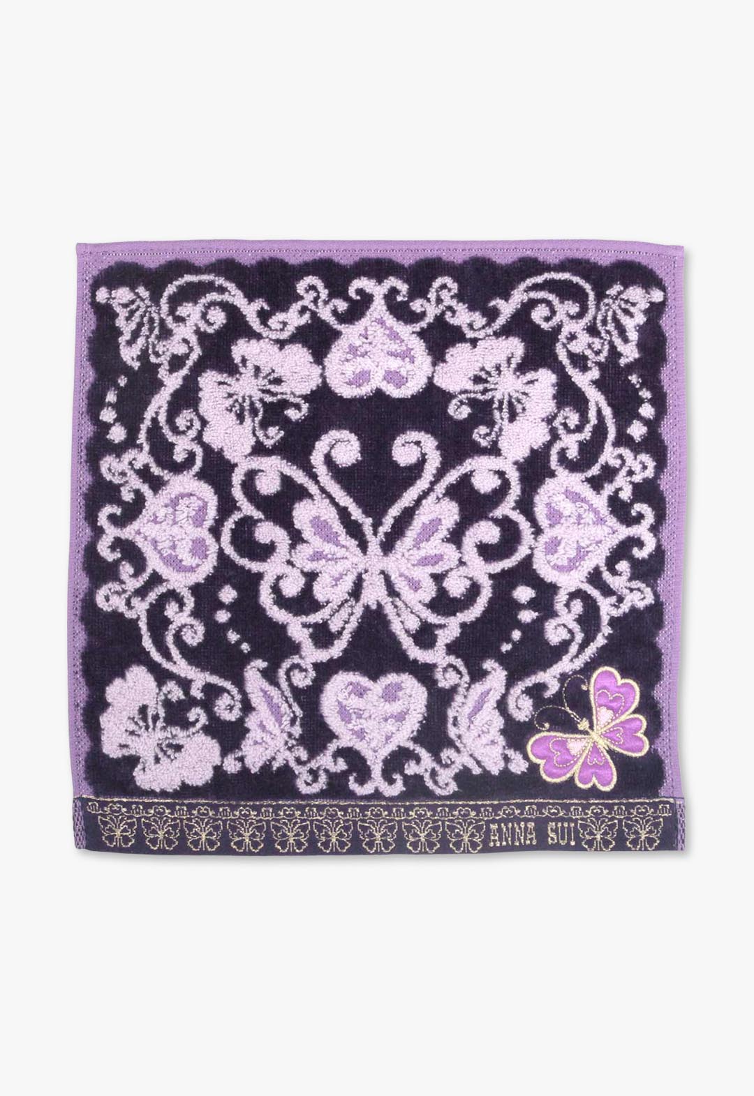 バタフライ&ハートタオルハンカチ