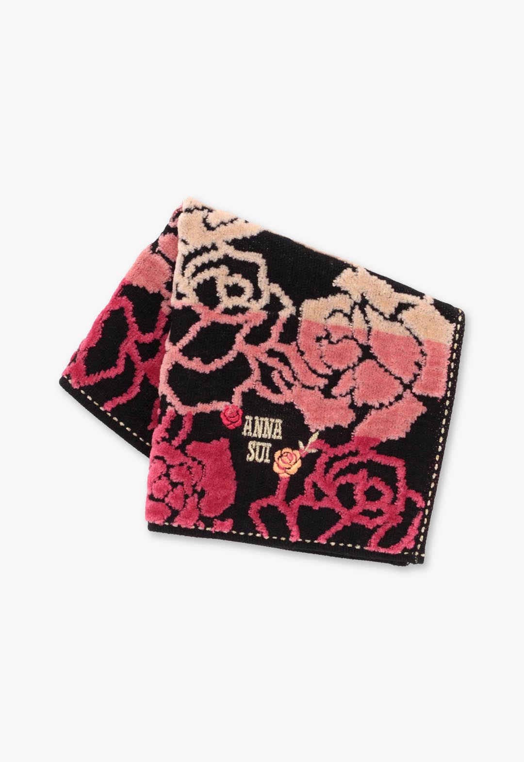 Rose pattern towel handkerchief