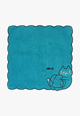 Cat & Rose Towel Handkerchief