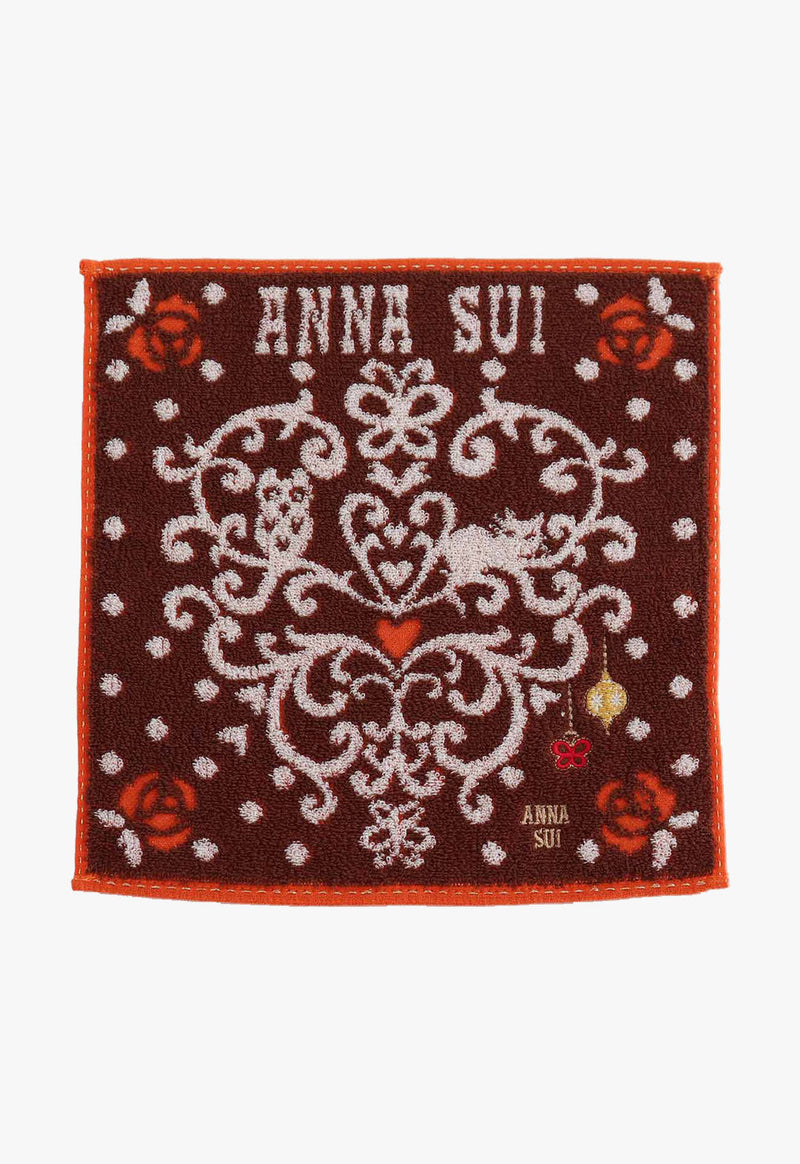 Rose Ornament Towel Handkerchief