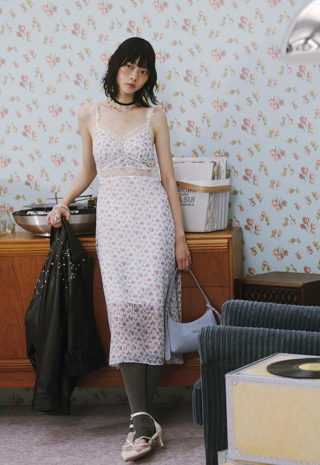 [LILY BROWN Lingerie×ANASUI] Cami dress with cups
