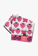 Cat & Fruit Towel Handkerchief