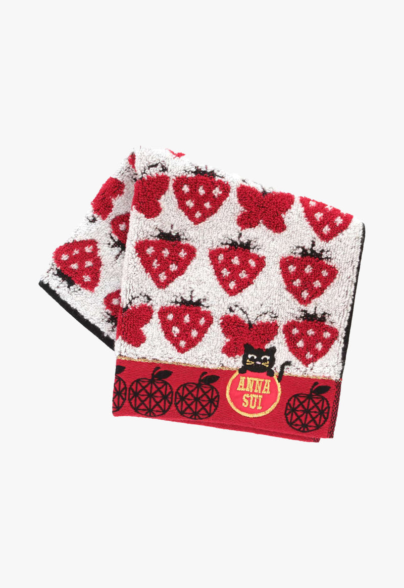 Cat & Fruit Towel Handkerchief