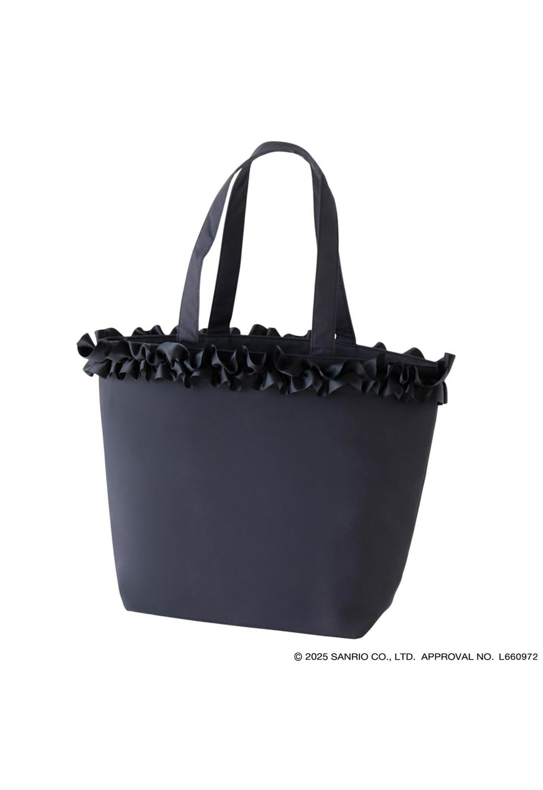 [My Melody Kuromi x ANNA SUI] Frilled tote bag
