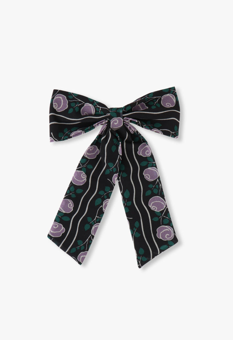 CHIFFON BOW HAIR CLIP ROSETTI