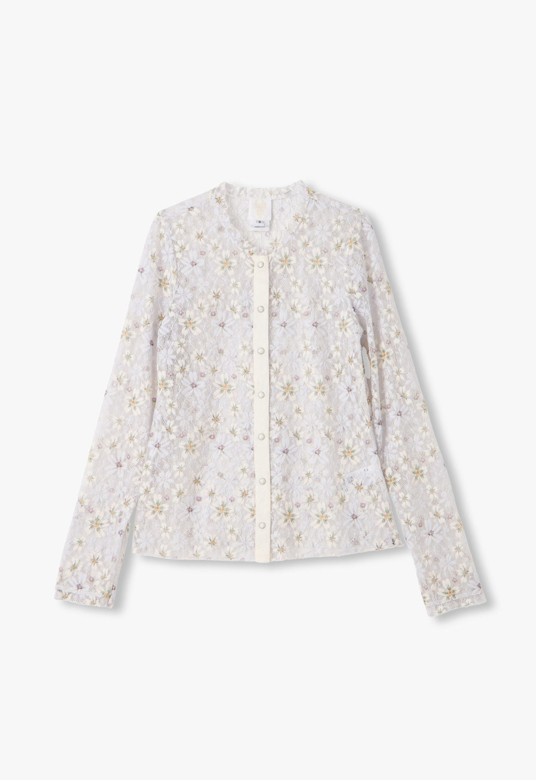 PANSY STRETCH LACE LONG SLEEVE CARDIGAN