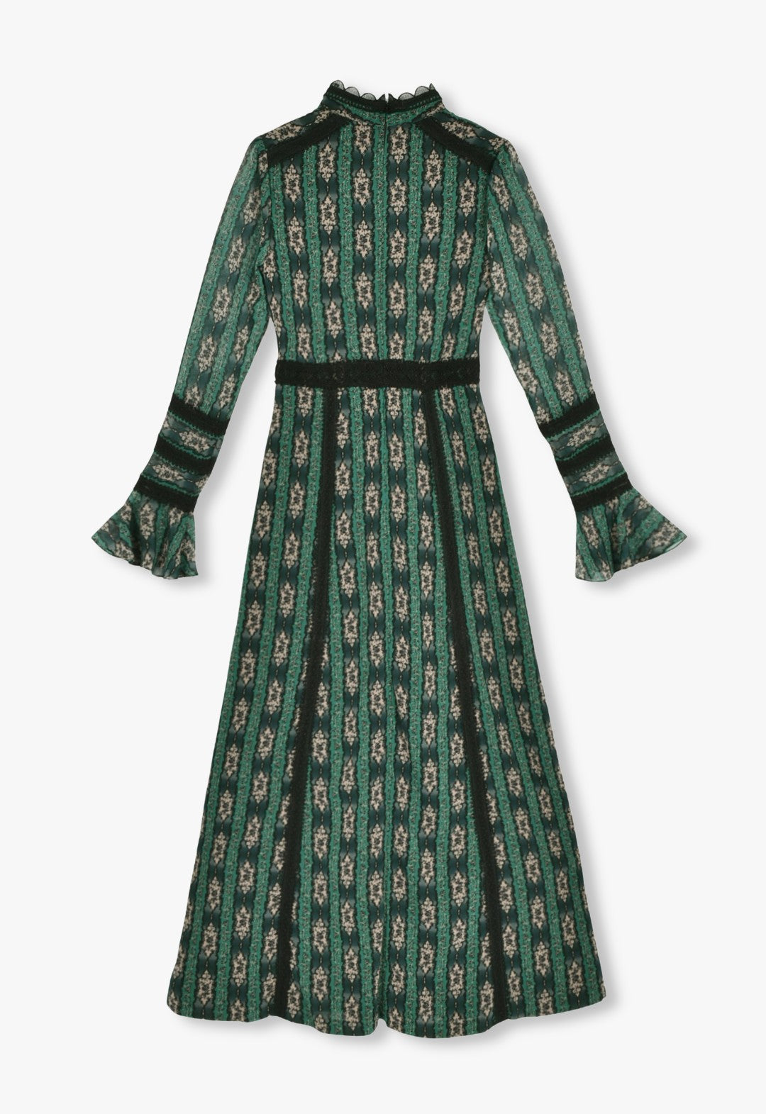 CAMEO STRIPE PRINT MAXI DRESS