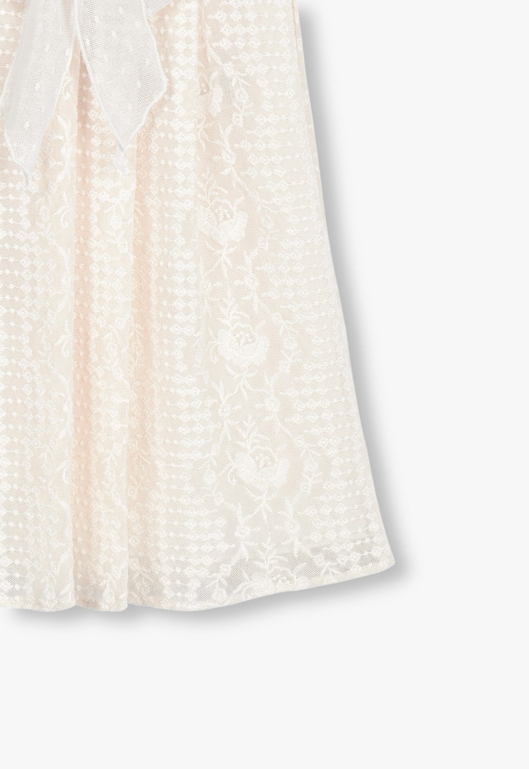 VICTORIAN LACE COMBO DROP WAIST DRESS