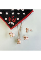 Mini pig motif brooch