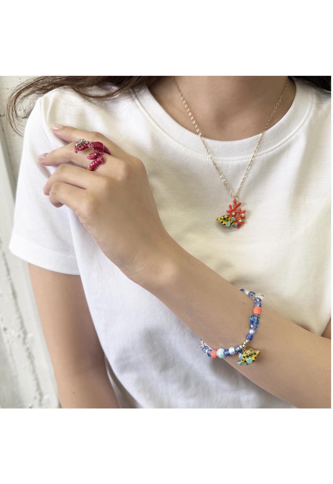 Boxfish motif bracelet