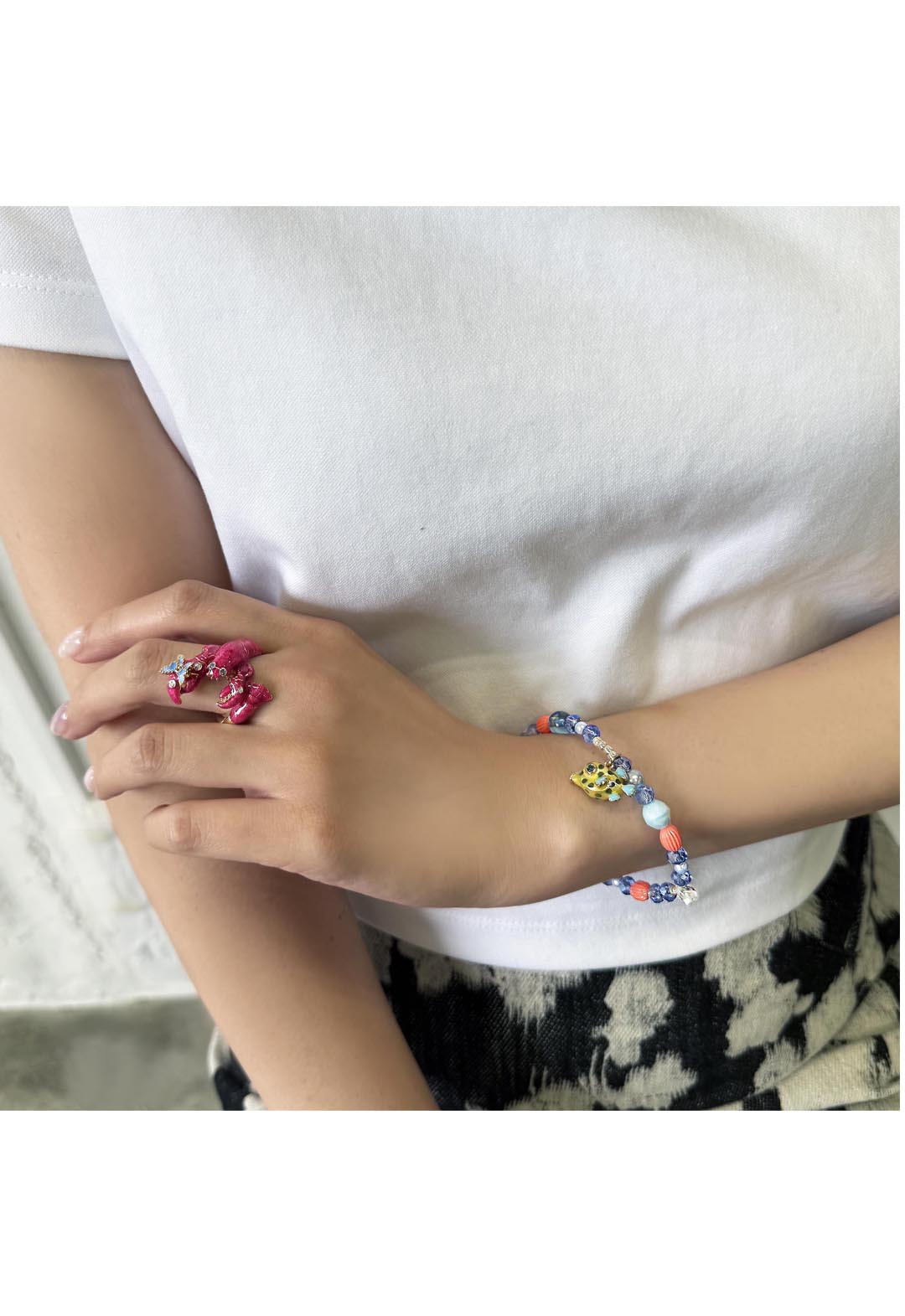 Boxfish motif bracelet