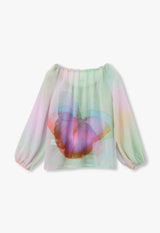 IMPRESSIONISM BUTTERFLY BLOUSE