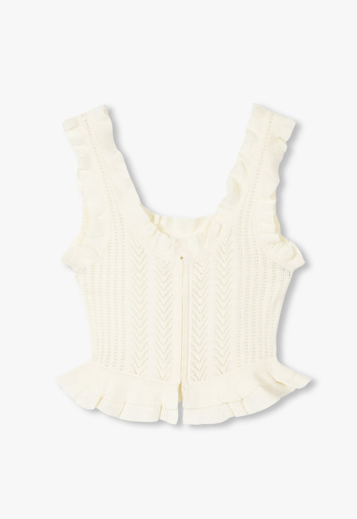 VICTORIAN POINTELLE KNIT CAMISOLE